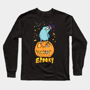 SPOOKY blue parrotlet Long Sleeve T-Shirt